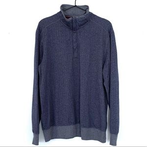 Tommy Bahama Herringbone Quarter Zip Pullover
